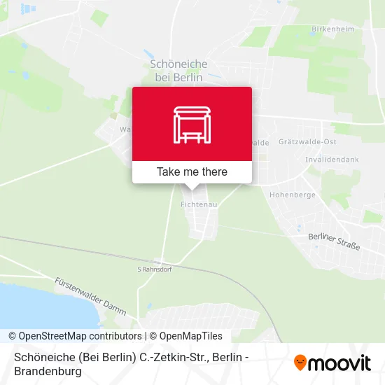 Карта Schöneiche (Bei Berlin) C.-Zetkin-Str.
