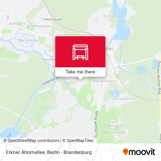 Erkner Ahornallee map