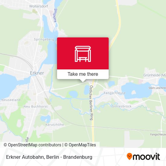 Карта Erkner Autobahn