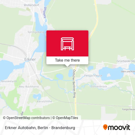 Карта Erkner Autobahn