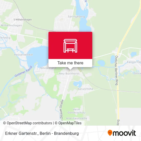 Карта Erkner Gartenstr.