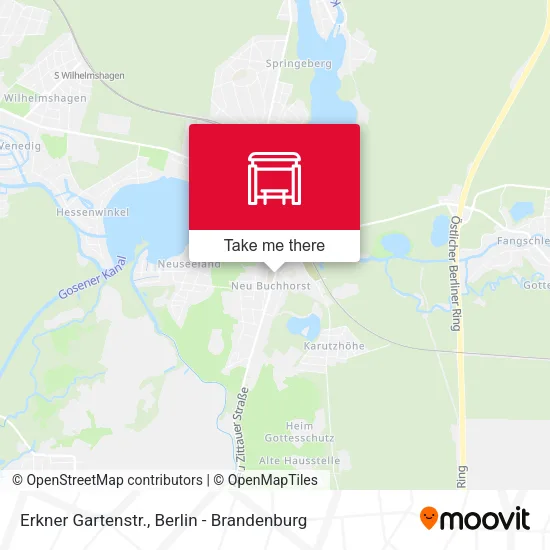 Карта Erkner Gartenstr.