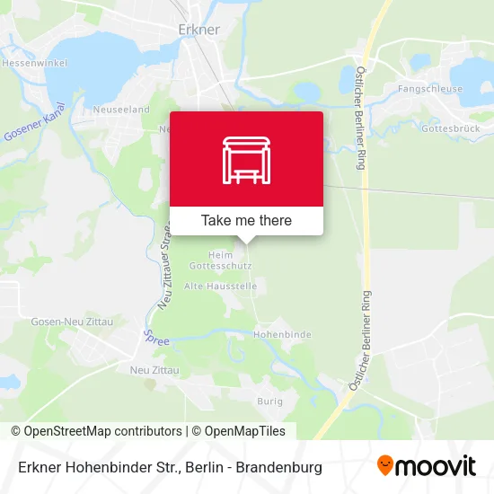 Карта Erkner Hohenbinder Str.