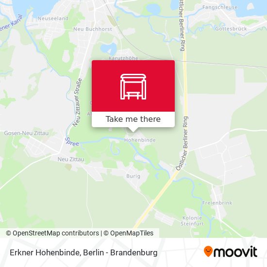 Erkner Hohenbinde map