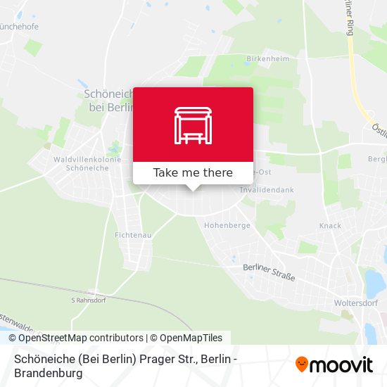 Schöneiche (Bei Berlin) Prager Str. map