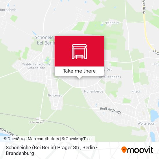 Schöneiche (Bei Berlin) Prager Str. map