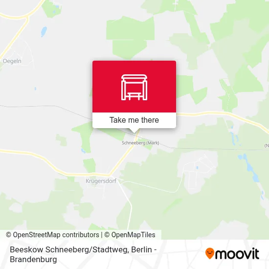 Beeskow Schneeberg/Stadtweg map