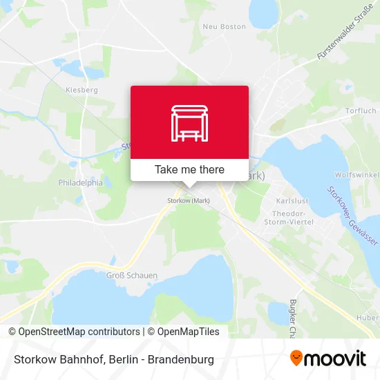 Storkow Bahnhof map