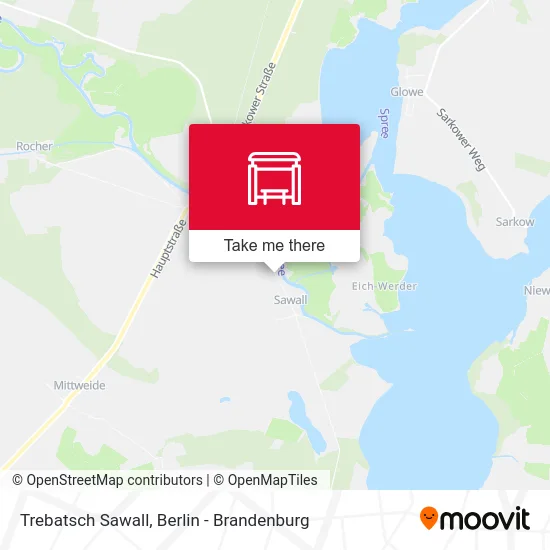 Trebatsch Sawall map