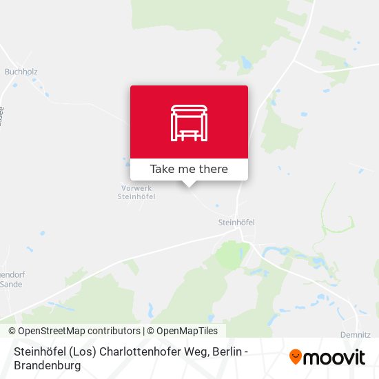 Steinhöfel (Los) Charlottenhofer Weg map