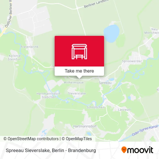 Spreeau Sieverslake map