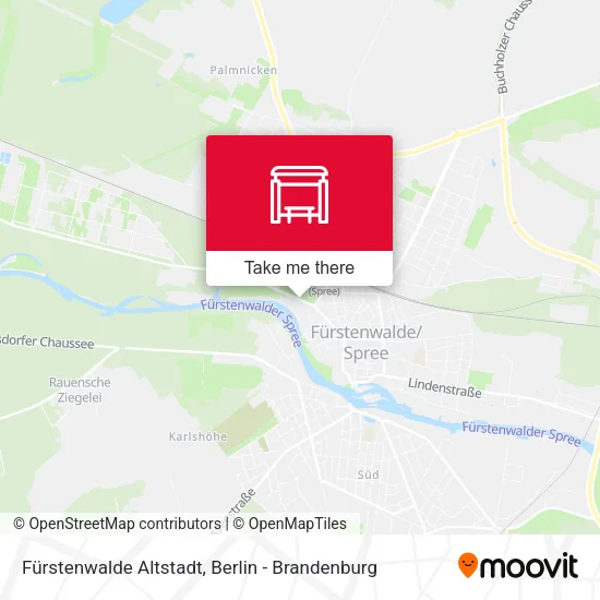 Карта Fürstenwalde Altstadt