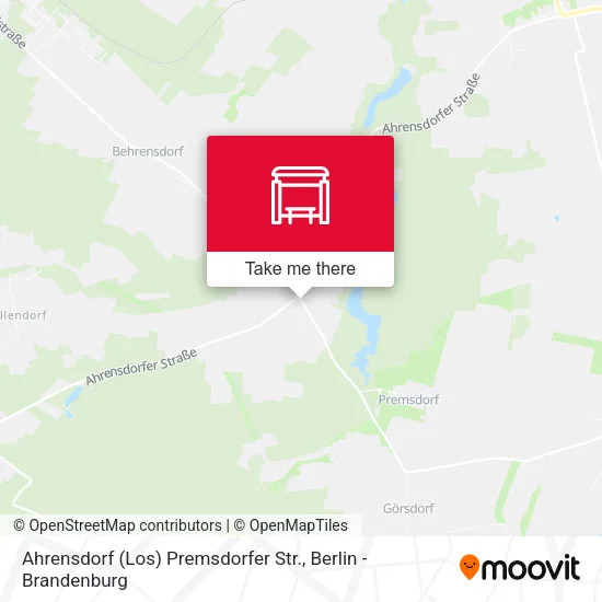 Карта Ahrensdorf (Los) Premsdorfer Str.