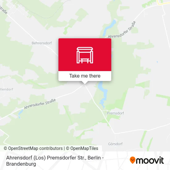 Ahrensdorf (Los) Premsdorfer Str. map