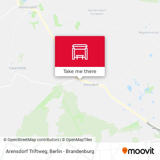 Arensdorf Triftweg map