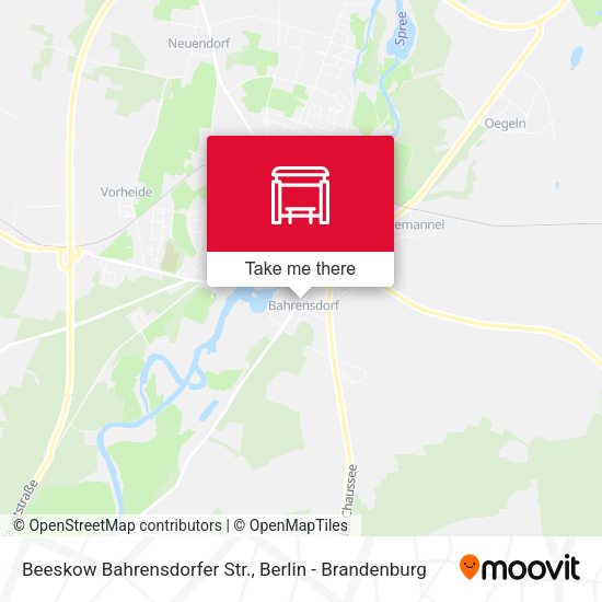 Карта Beeskow Bahrensdorfer Str.