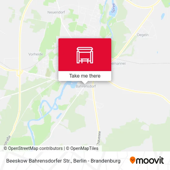 Карта Beeskow Bahrensdorfer Str.