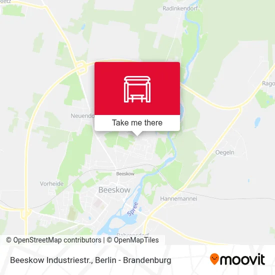 Beeskow Industriestr. map