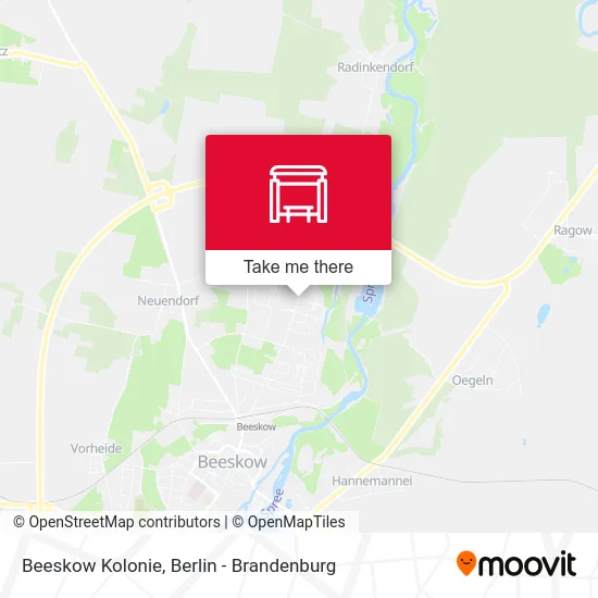 Beeskow Kolonie map