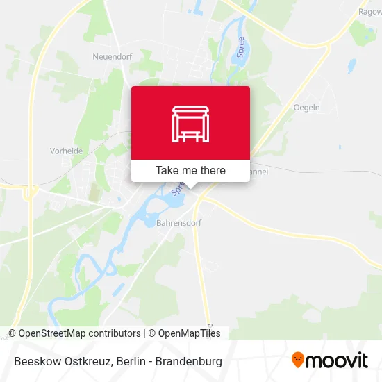 Beeskow Ostkreuz map