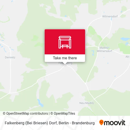 Falkenberg (Bei Briesen) Dorf map