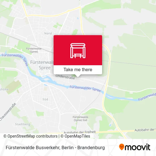 Fürstenwalde Busverkehr map