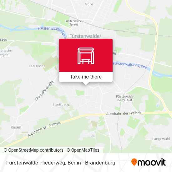 Fürstenwalde Fliederweg map