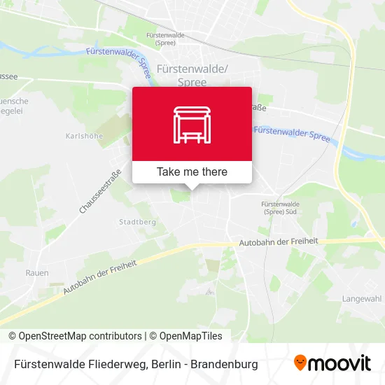 Fürstenwalde Fliederweg map