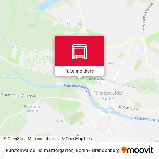 Fürstenwalde Heimattiergarten map