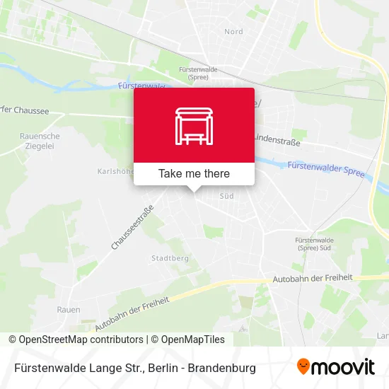 Карта Fürstenwalde Lange Str.