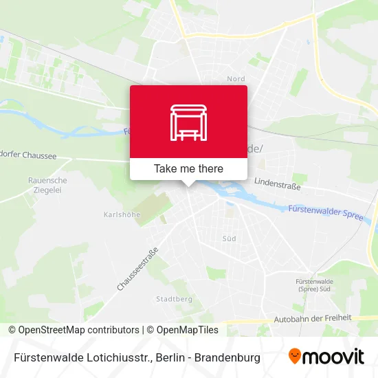 Карта Fürstenwalde Lotichiusstr.