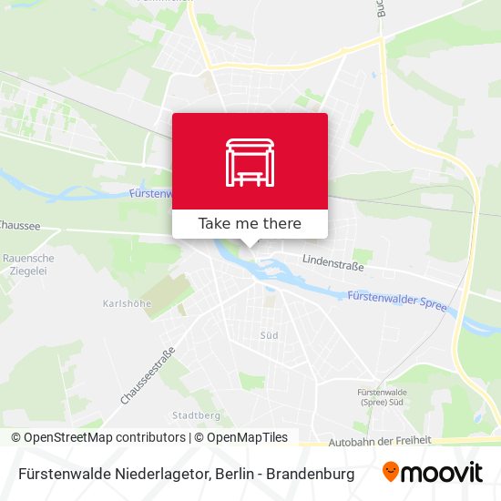 Fürstenwalde Niederlagetor map