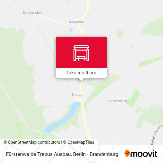 Fürstenwalde Trebus Ausbau map