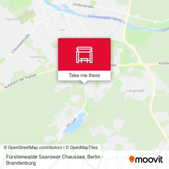 Fürstenwalde Saarower Chaussee map