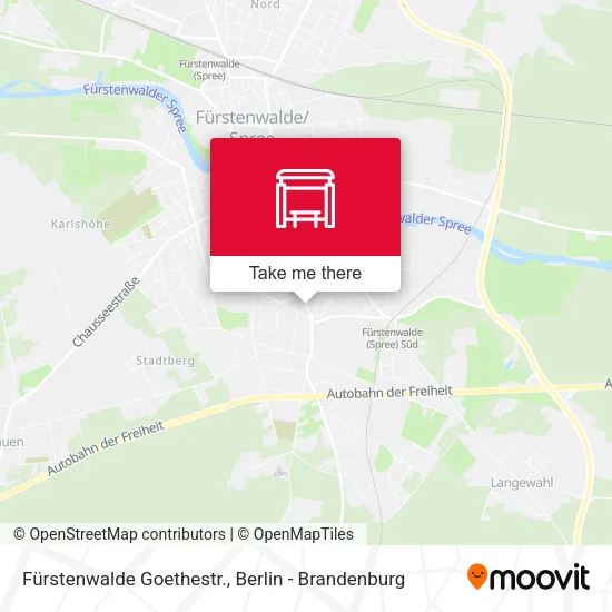 Карта Fürstenwalde Goethestr.