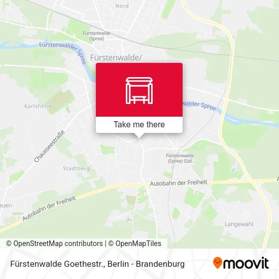 Карта Fürstenwalde Goethestr.