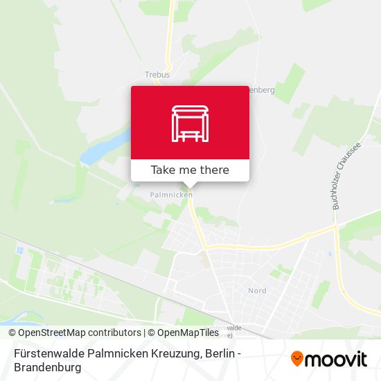 Карта Fürstenwalde Palmnicken Kreuzung