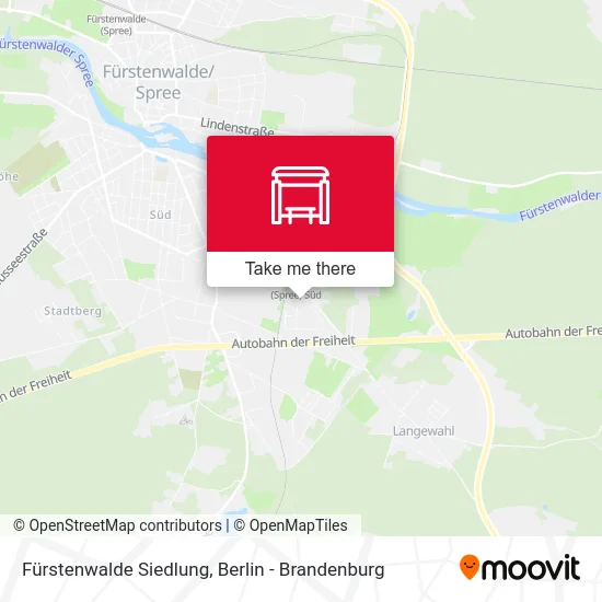 Fürstenwalde Siedlung map