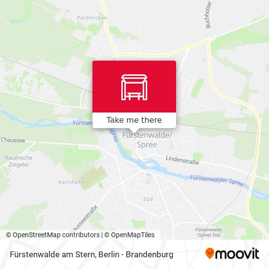 Fürstenwalde am Stern map