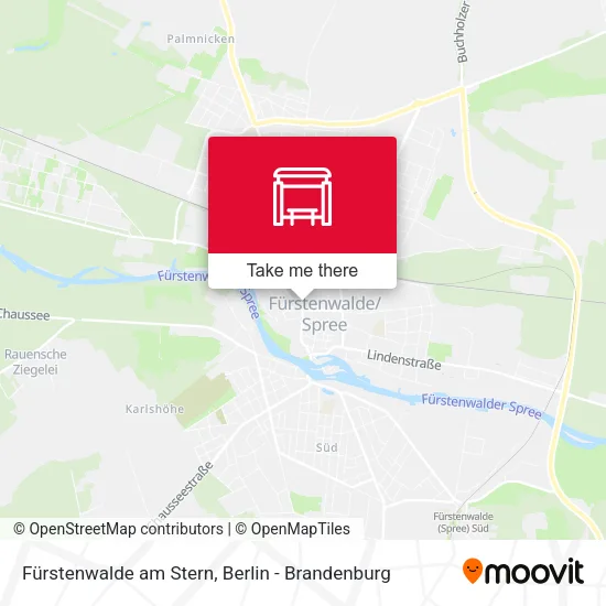 Карта Fürstenwalde am Stern