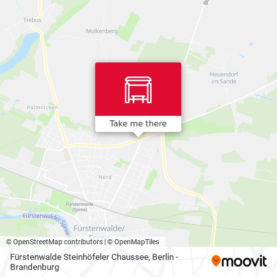 Fürstenwalde Steinhöfeler Chaussee map