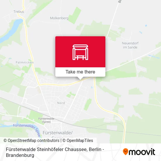 Карта Fürstenwalde Steinhöfeler Chaussee
