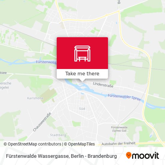 Fürstenwalde Wassergasse map