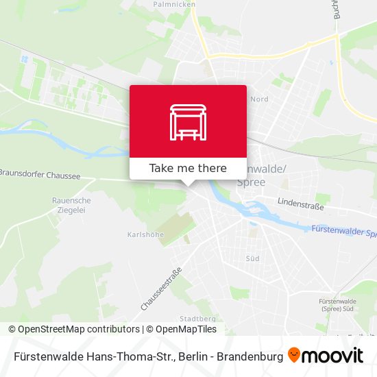 Fürstenwalde Hans-Thoma-Str. map