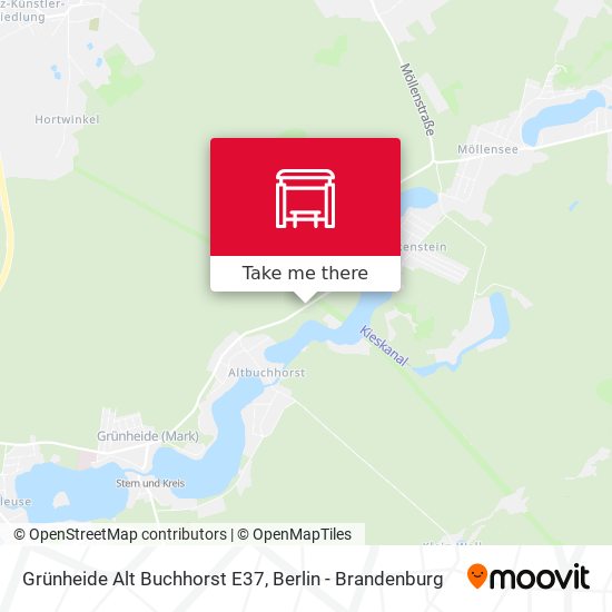 Grünheide Alt Buchhorst E37 map