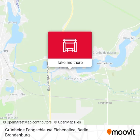 Карта Grünheide Fangschleuse Eichenallee