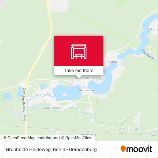 Grünheide Heideweg map