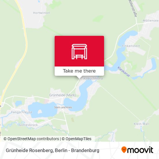Grünheide Rosenberg map