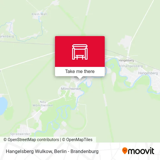 Hangelsberg Wulkow map