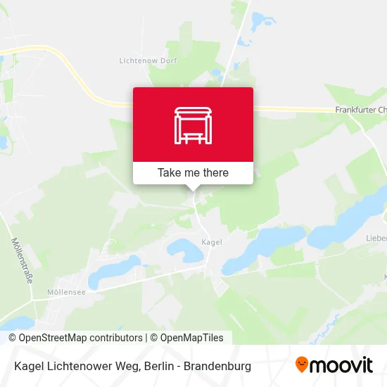Kagel Lichtenower Weg map